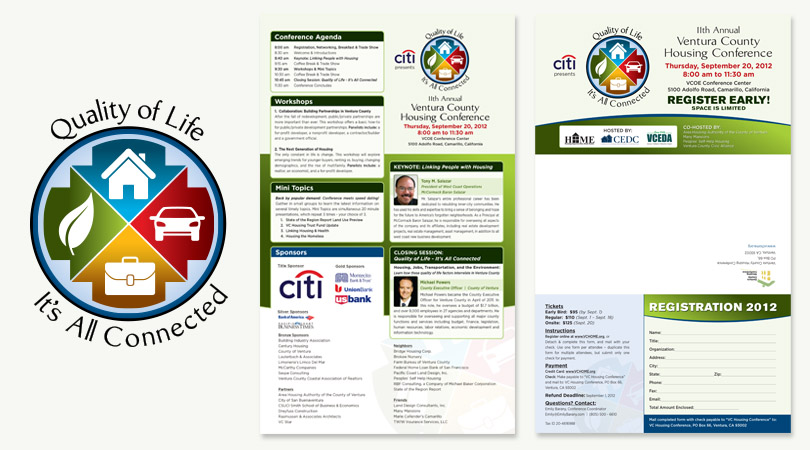 mailer for 2012 Ventura County Housing Conference